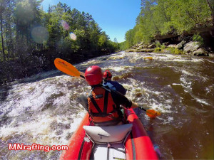 Minnesota rafting on the Kettle River Banning State Park